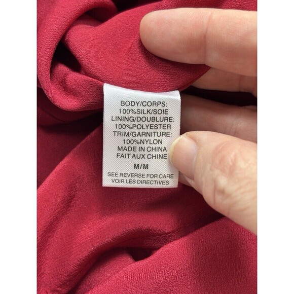 Cami NYC Charley Top Red Medium Lace Up Back Spaghetti Straps Tank Camisole - Picture 6 of 12